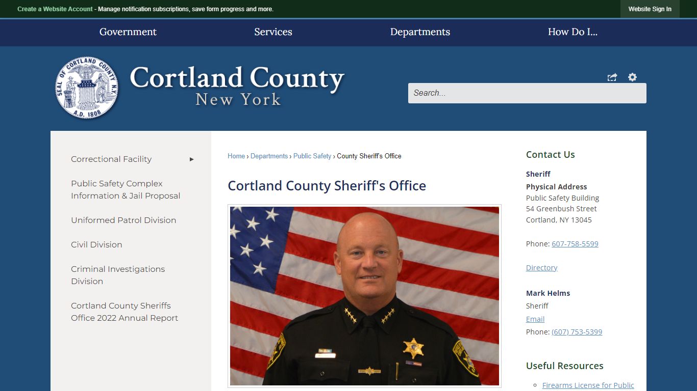 Cortland County Sheriff's Office | Cortland County, NY